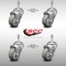 Service Caster 3.5 Inch SS Gray Polyurethane Wheel Swivel 3/8 Inch Threaded Stem Caster Set SCC SCC-SSTS20S3514-PPUB-381615-4 - alternate 1